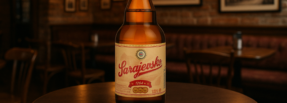 Sarajevsko beer in glass